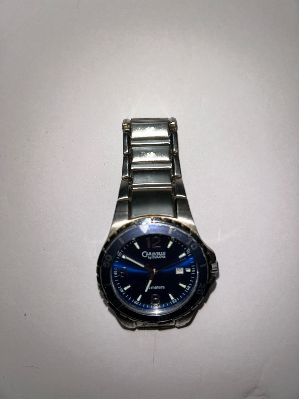 CARAVELLE BULOVA Men’s Blue Dial Stainless Steel Watch